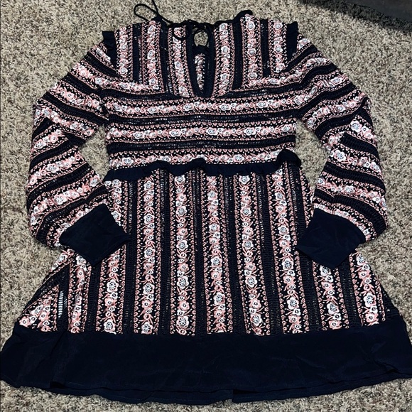 For Love And Lemons Gold Long Sleeve Cocktail Dress - Picture 6 of 11